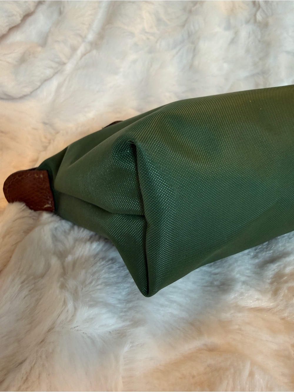 Longchamp Le Pliage Cosmetics Case in British Green - Picture 6 of 16